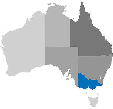 Australien Karte Bundesstaaten Victoria