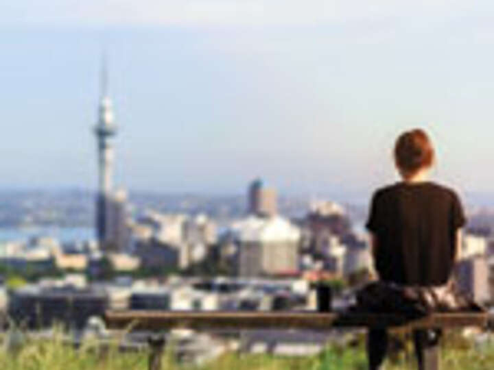 Schülerin Auckland Aussicht Neuseeland
