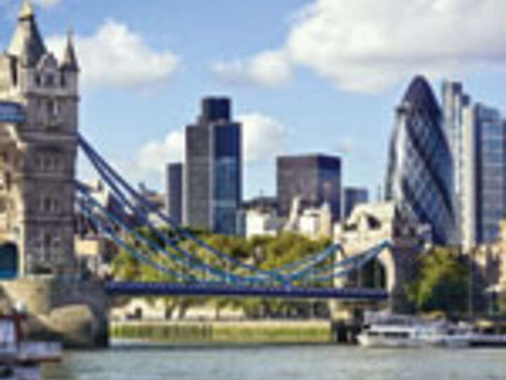 Tower Bridge London Fluss Skyline 