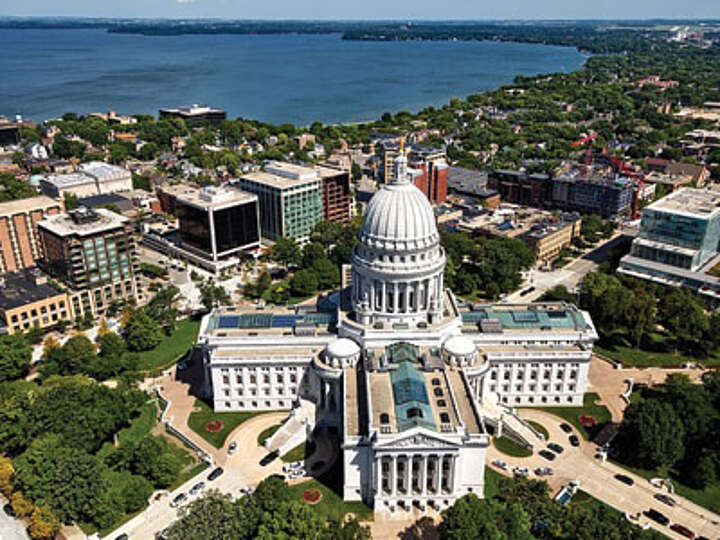 Luftansicht Madison Wisconsin 