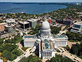 Luftansicht Madison Wisconsin 