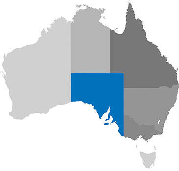 Australien Karte Bundesstaaten South Australia