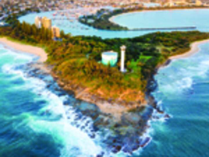 Meer Leuchtturm Sunshine Coast Australien Stadt