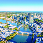 Australien Brisbane Gold Coast Luftansicht