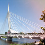 Brücke Wasser Winnipeg Manitoba Kanada