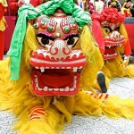 Chinesisches Drachenkostüm Festlichkeiten