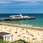 Sprachreise Bournemouth Strand Meer Pier