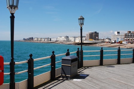 Worthing England Pier Meer Küste Sprachreise Ausflug