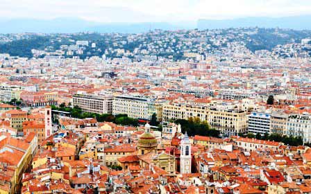 Nizza Frankreich Skyline Sprachreisen Schüler