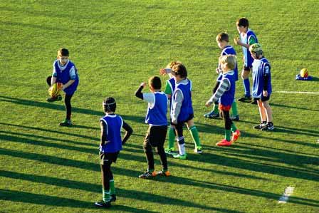 Rugby Team Mannschaft Schüler Training Dublin Irland