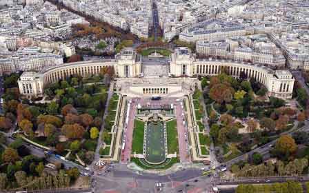 Palais du Trocadéro Sehenswürdigkeit Paris Frankreich